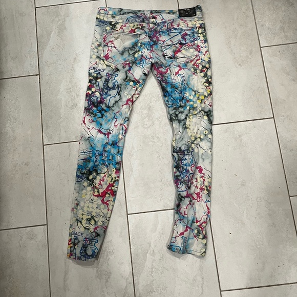Versace Jeans Collection Multicolor Abstract Pants - Picture 2 of 5